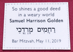 personalisation label