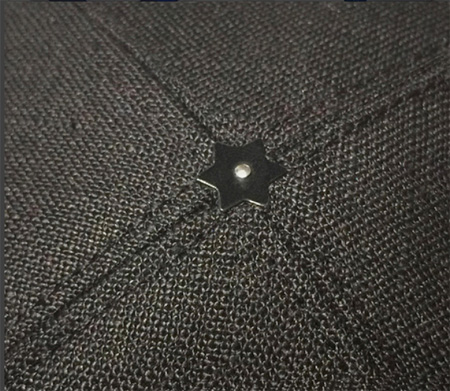 Black Linen Kippah