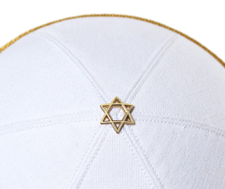 Black Linen Kippah